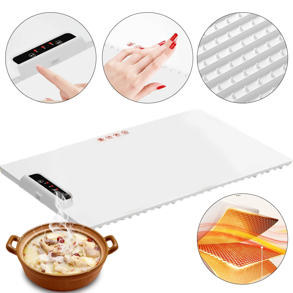 hometecqh  ™ Adjustable Electric Warming Tray Plate